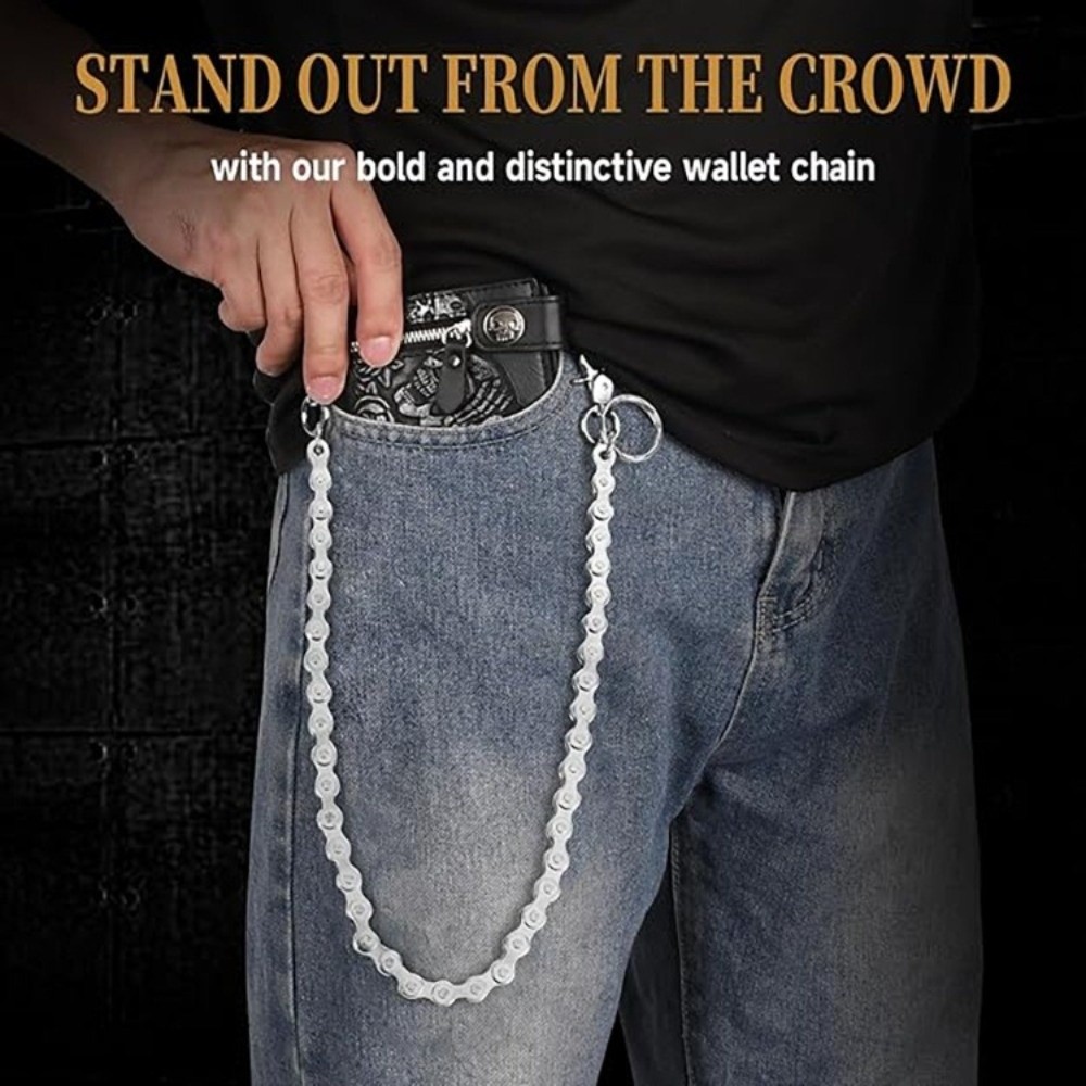 Hip Hop Style Silver Waist Cha - Bicycle Chain recension och pris